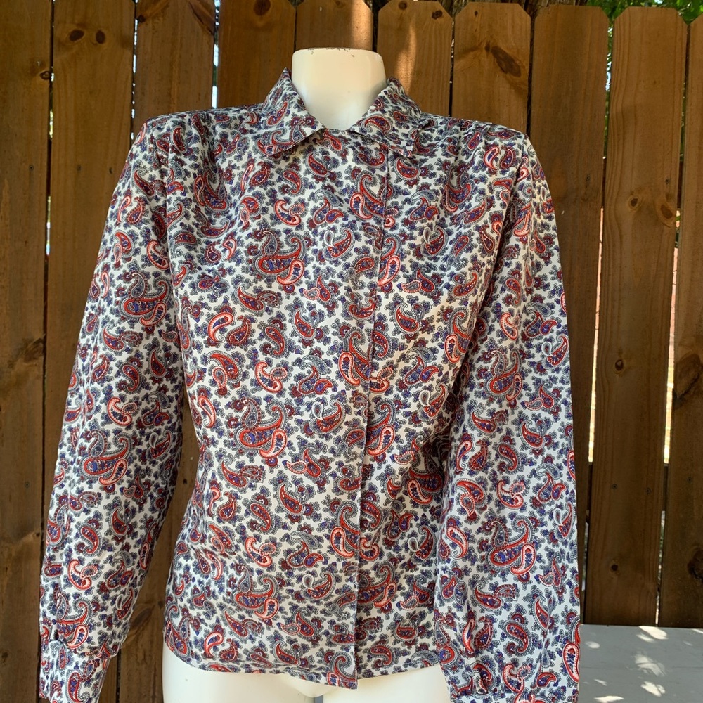 60's Vintage David Strauss blouse size 14P. - Picture 3 of 11